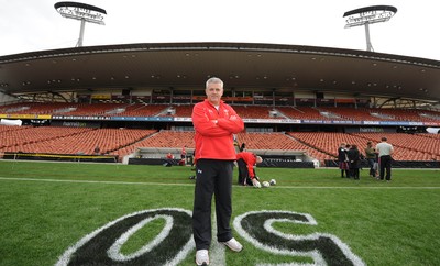 25.06.10 - Wales Rugby Captains Run - Wales head coach Warren Gatland at Waikato Stadium. 