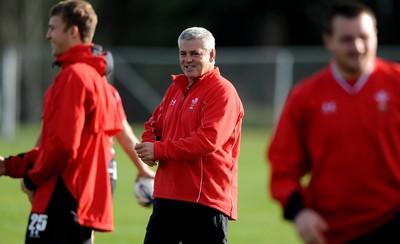 25.06.10 - Wales Rugby Training - Head coach Warren Gatland during training. 
