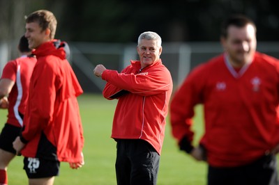 25.06.10 - Wales Rugby Training - Head coach Warren Gatland during training. 