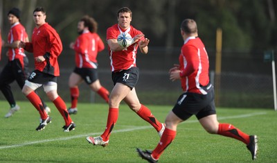 25.06.10 - Wales Rugby Training - Jamie Roberts during training. 