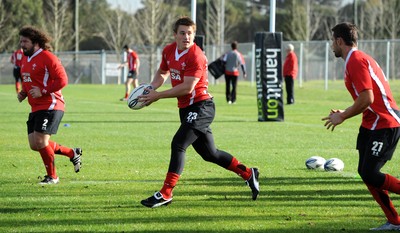 25.06.10 - Wales Rugby Training - Jonathan Davies during training. 