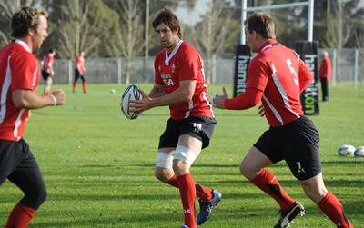 25.06.10 - Wales Rugby Training - Ryan Jones during training. 