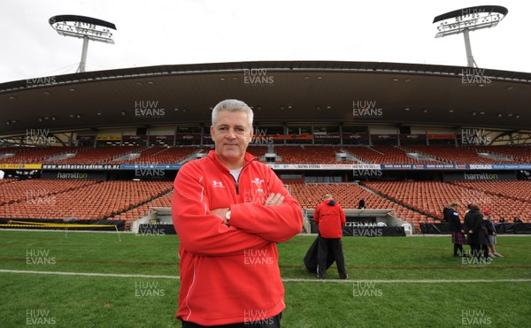 25.06.10 - Wales Rugby Captains Run - Wales head coach Warren Gatland at Waikato Stadium. 