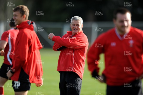 25.06.10 - Wales Rugby Training - Head coach Warren Gatland during training. 