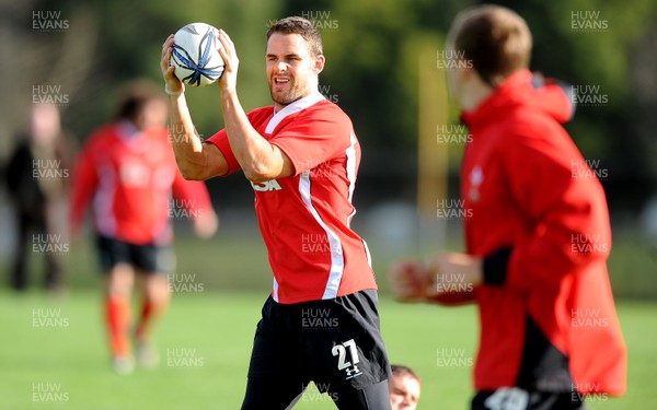 25.06.10 - Wales Rugby Training - Lee Byrne during training. 