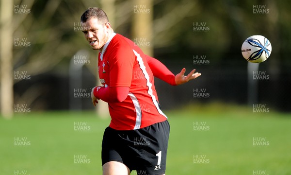 25.06.10 - Wales Rugby Training - Paul James during training. 