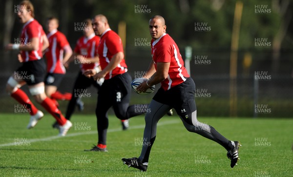 25.06.10 - Wales Rugby Training - Gavin Thomas during training. 