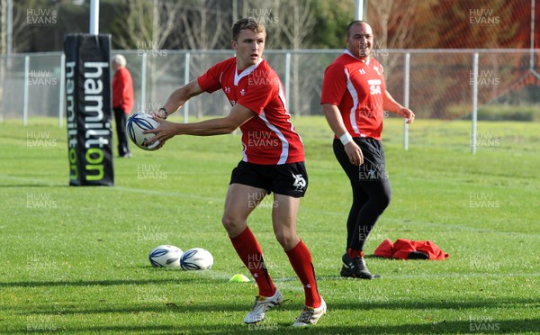 25.06.10 - Wales Rugby Training - Tom Prydie during training. 