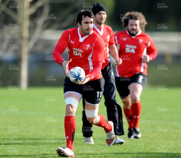 25.06.10 - Wales Rugby Training - Jonathan Thomas during training. 