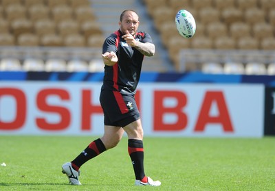 25.09.11 - Wales Rugby Captains Run - Craig Mitchell during training. 