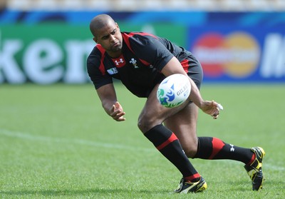 25.09.11 - Wales Rugby Captains Run - Aled Brew during training. 