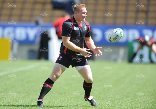 25.09.11 - Wales Rugby Captains Run - Lloyd Burns during training. 