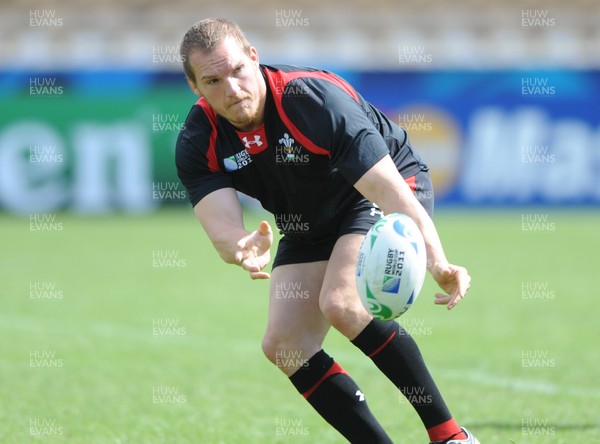 25.09.11 - Wales Rugby Captains Run - Gethin Jenkins during training. 