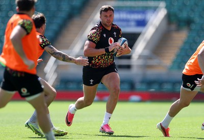 260626 - Wales Rugby Captains Run at Twickenham ahead of their game against the Barbarians tomorrow - Mason Grady during training