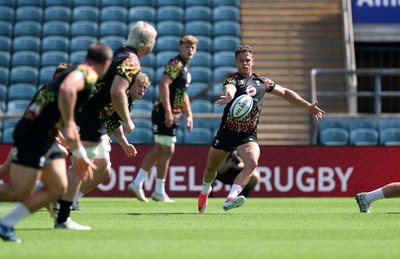 260626 - Wales Rugby Captains Run at Twickenham ahead of their game against the Barbarians tomorrow - Kieran Hardy during training