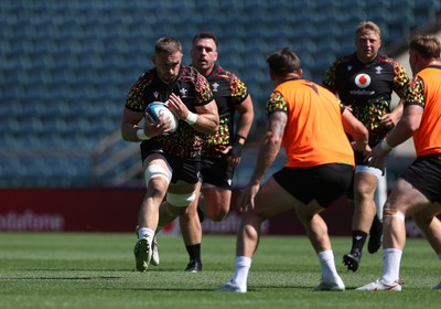 260626 - Wales Rugby Captains Run at Twickenham ahead of their game against the Barbarians tomorrow - Harrison Keddie during training