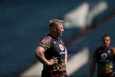 260626 - Wales Rugby Captains Run at Twickenham ahead of their game against the Barbarians tomorrow - Rhys Barratt during training