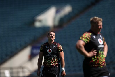 260626 - Wales Rugby Captains Run at Twickenham ahead of their game against the Barbarians tomorrow - Joe Hawkins during training