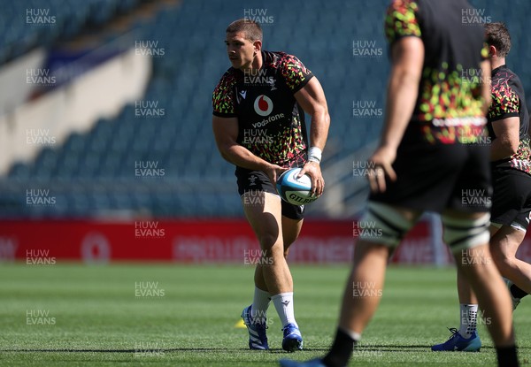 260626 - Wales Rugby Captains Run at Twickenham ahead of their game against the Barbarians tomorrow - Joe Hawkins during training