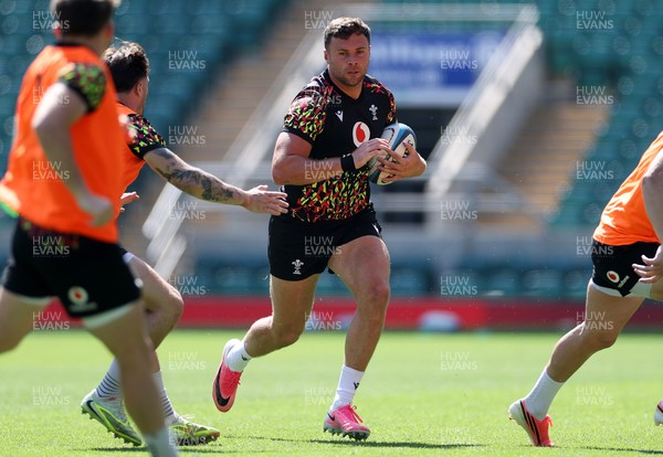 260626 - Wales Rugby Captains Run at Twickenham ahead of their game against the Barbarians tomorrow - Mason Grady during training