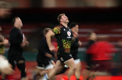 281125 - Wales Rugby Captains Run ahead of their game against South Africa - Dewi Lake during training