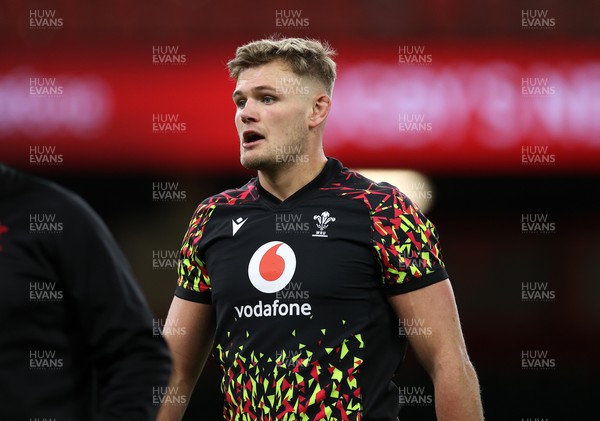 281125 - Wales Rugby Captains Run ahead of their game against South Africa - Taine Plumtree during training