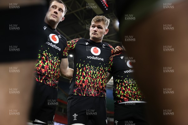 281125 - Wales Rugby Captains Run ahead of their game against South Africa - Taine Plumtree during training