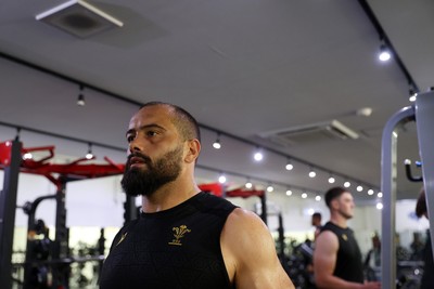 080725 - Wales Rugby Gym Session in the final week of their tour to Japan - Josh Macleod
