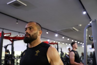 080725 - Wales Rugby Gym Session in the final week of their tour to Japan - Josh Macleod