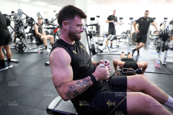 080725 - Wales Rugby Gym Session in the final week of their tour to Japan - Joe Roberts