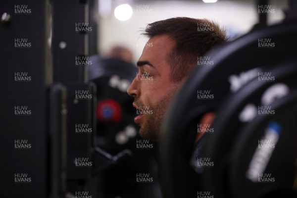 080725 - Wales Rugby Gym Session in the final week of their tour to Japan - Liam Belcher