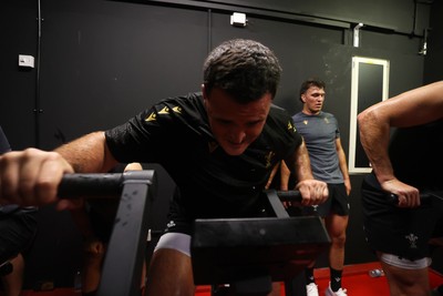 130625 - Picture shows the Welsh Rugby team during extreme heat training, where the air temperature was 388 degrees celsius and 857 humidity - Chris Coleman during training
