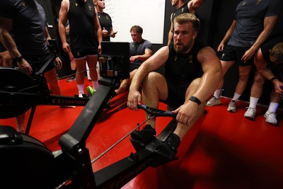 230625 - Wales Rugby Training in the heat chamber - Garyn Phillips during training