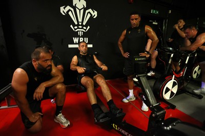 230625 - Wales Rugby Training in the heat chamber - Liam Belcher during training