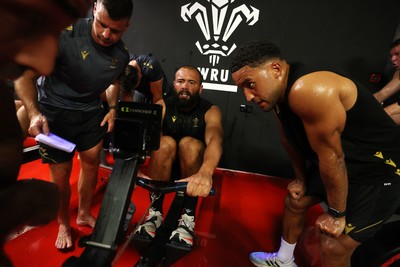 230625 - Wales Rugby Training in the heat chamber - Josh Macleod during training
