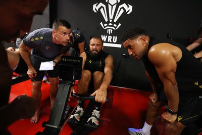 230625 - Wales Rugby Training in the heat chamber - Josh Macleod during training