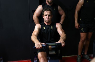 230625 - Wales Rugby Training in the heat chamber - Kieran Hardy during training