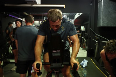 230625 - Wales Rugby Training in the heat chamber - Ben Carter during training