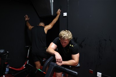 230625 - Wales Rugby Training in the heat chamber - Blair Murray during training