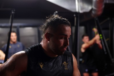 230625 - Wales Rugby Training in the heat chamber - Liam Belcher during training