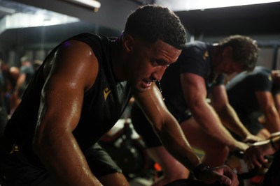230625 - Wales Rugby Training in the heat chamber - Keelan Giles during training