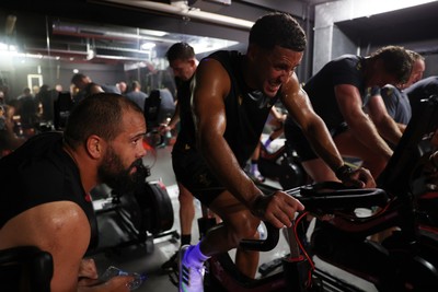 230625 - Wales Rugby Training in the heat chamber - Keelan Giles during training