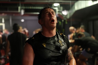 230625 - Wales Rugby Training in the heat chamber - Josh Adams during training