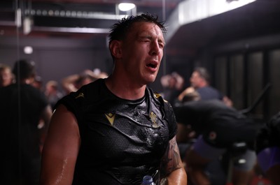 230625 - Wales Rugby Training in the heat chamber - Josh Adams during training