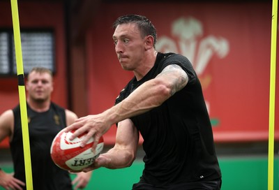 230625 - Wales Rugby Training in the heat chamber - Josh Adams during training