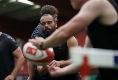 230625 - Wales Rugby Training in the heat chamber - Josh Macleod during training