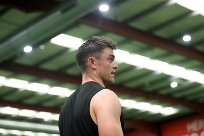 230625 - Wales Rugby Training in the heat chamber - Reuben Morgan-Williams during training