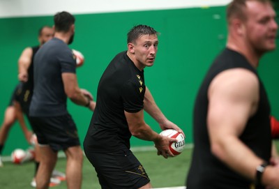 230625 - Wales Rugby Training in the heat chamber - Josh Adams during training