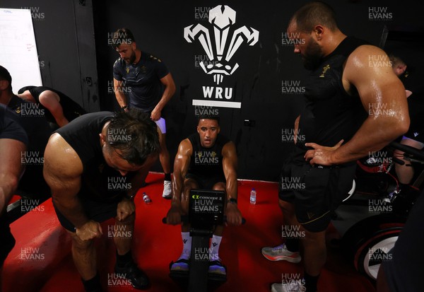 230625 - Wales Rugby Training in the heat chamber - Keelan Giles during training