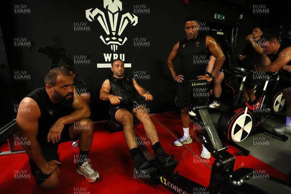 230625 - Wales Rugby Training in the heat chamber - Liam Belcher during training